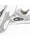 oblique CD logo B57 low top sneakers gray white 3SN318ZXU 860 - DIOR - BALAAN 5