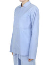 Poplin Pajamas Overfit Long Sleeve Shirt SWT SB - TEKLA - BALAAN 7