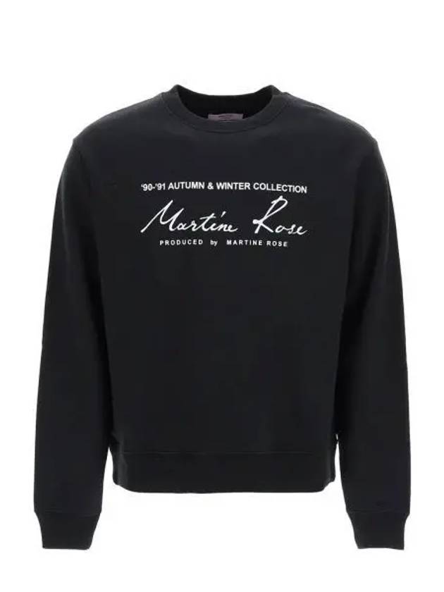 CMRSS27601FL BLACK logo print sweatshirt - MARTINE ROSE - BALAAN 1