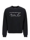 Logo Print Crew Neck Sweatshirt Black - MARTINE ROSE - BALAAN 2