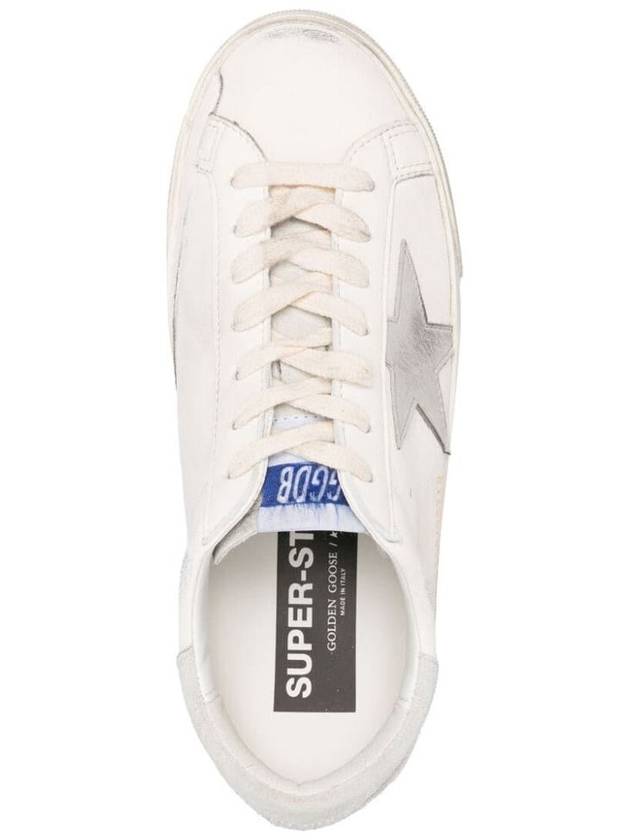 Super Star Suede Leather Low Top Sneaker White - GOLDEN GOOSE - BALAAN 4