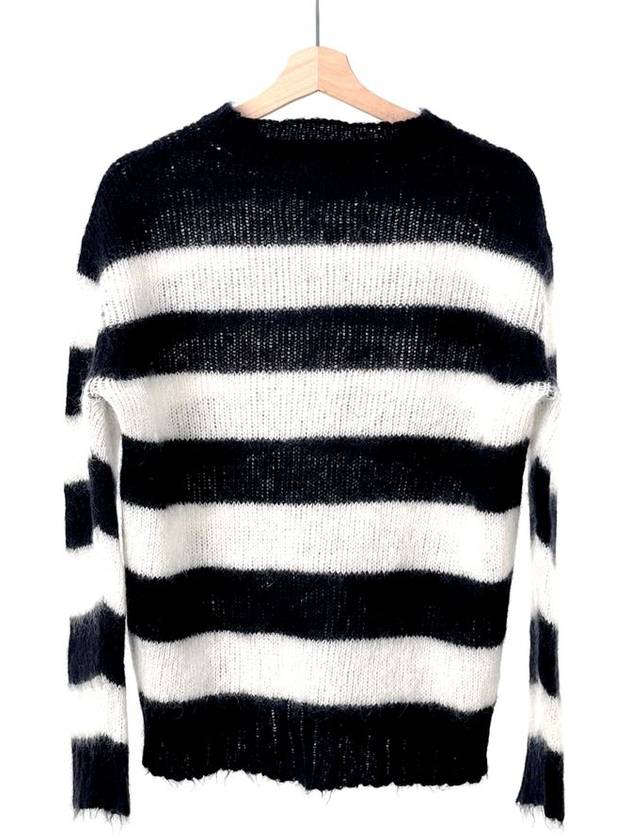 46 Men s Sprite Mohair Knit Black White - MARNI - BALAAN 3