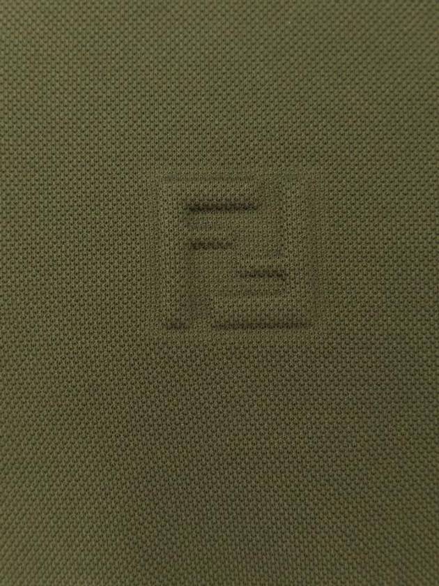 Embossed Logo Polo Shirt Green - FENDI - BALAAN 4