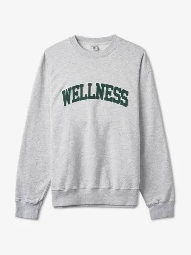 Wellness Logo Sweatshirt Heather Grey - SPORTY & RICH - BALAAN 2