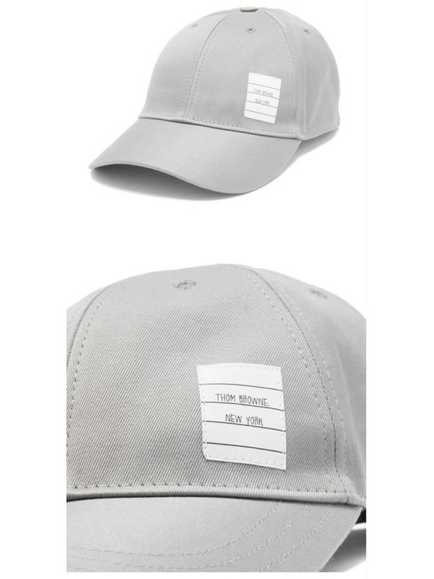 Classic Logo Patch Ball Cap Grey - THOM BROWNE - BALAAN 5