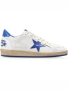 Men's Blue Tab Blue Star Low Top Sneakers White - GOLDEN GOOSE - BALAAN 3