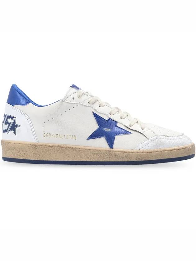 Men's Blue Tab Blue Star Low Top Sneakers White - GOLDEN GOOSE - BALAAN 3