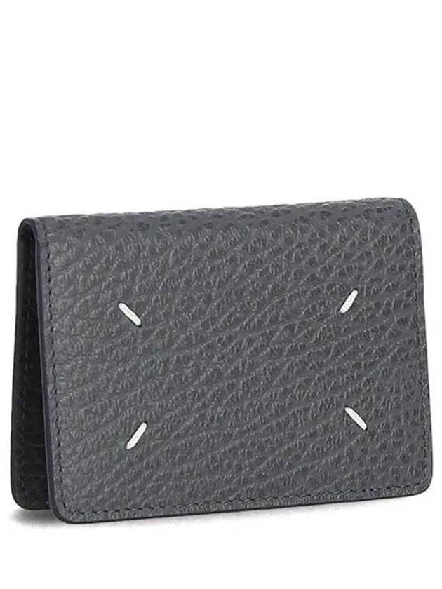 Bovine Leather Card Wallet Pewter - MAISON MARGIELA - BALAAN 2