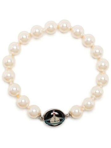 Loelia Pearl Bracelet Black - VIVIENNE WESTWOOD - BALAAN 1