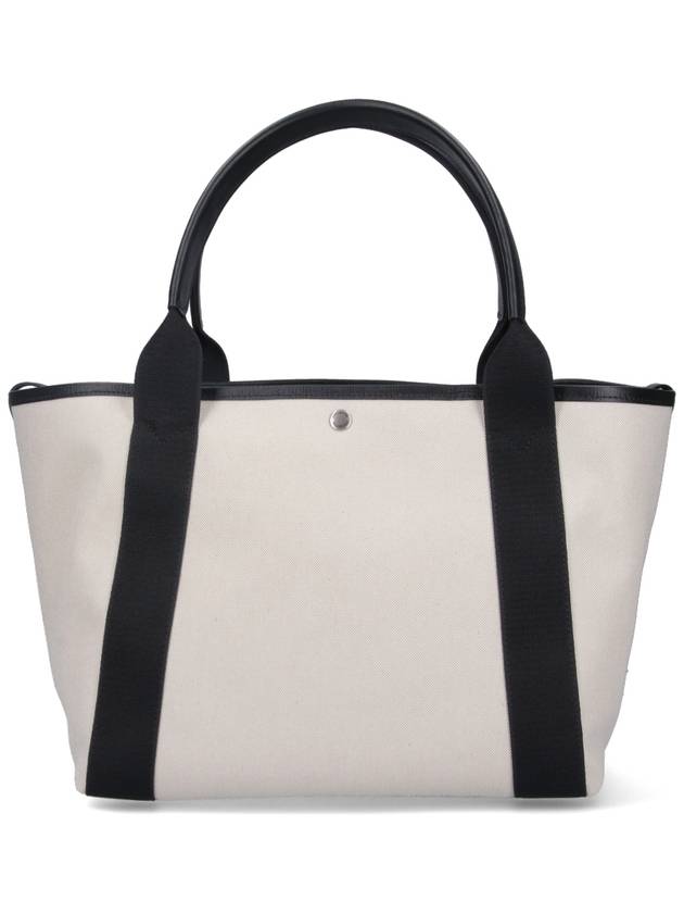 Women s Biarritz Medium Tote Bag Beige Black - BALENCIAGA - BALAAN 4