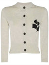 Newton logo cardigan CA0040FA A1X05E 02LY - ISABEL MARANT - BALAAN 2