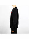 Small Heart Logo Sweatshirt Black - AMI - BALAAN 4