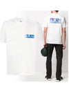 Hologram Logo Print Short Sleeve T-Shirt White - CP COMPANY - BALAAN 3