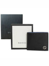 GG Interlocking Two Tone Half Wallet Black - GUCCI - BALAAN 6