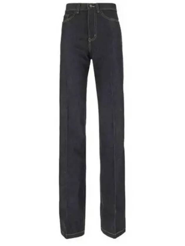 Clyde Flared Straight Jeans Navy - SAINT LAURENT - BALAAN 2