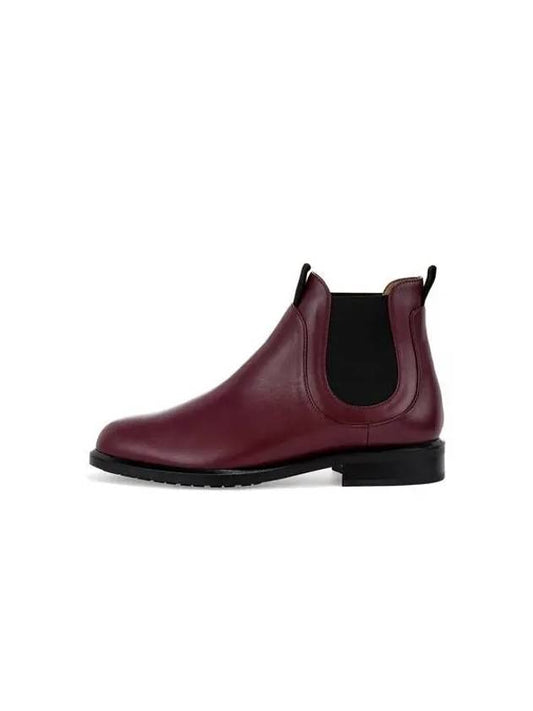 Shimaeul Sole Summer Clearance 5 20 5 24 Women's Round Banding Leather Boots Burgundy 270775 - EMPORIO ARMANI - BALAAN 1