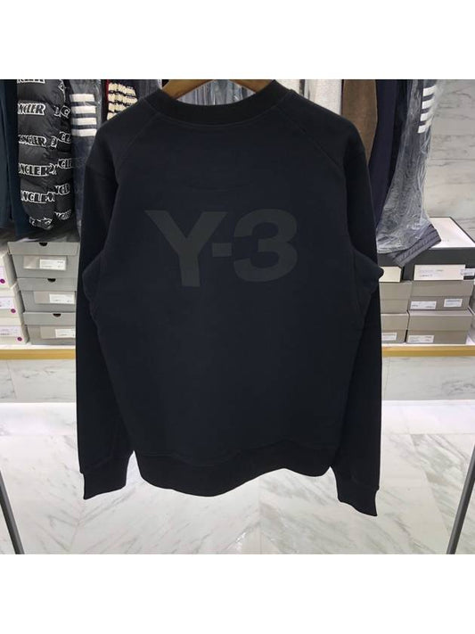 Classic Back Logo Cotton Sweatshirt Black - Y-3 - BALAAN 2