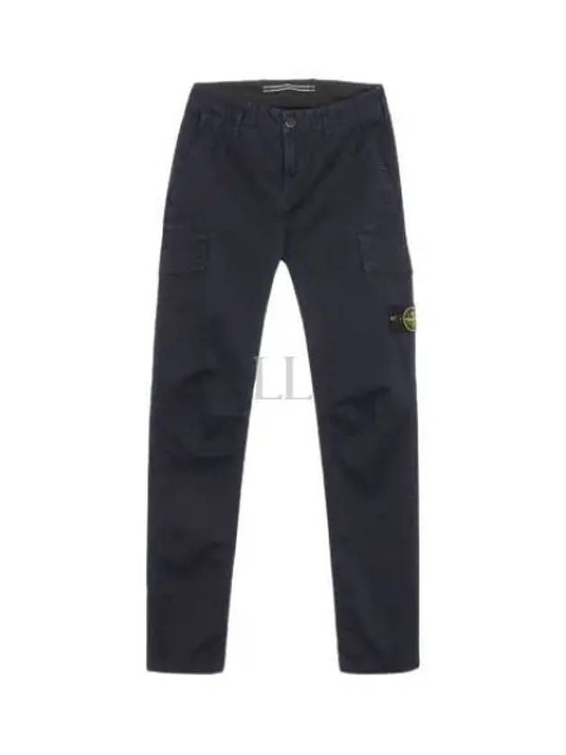 Men's Wappen Patch Cargo Straight Pants Navy - STONE ISLAND - BALAAN 2