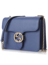 Interlocking GG Chain Small Cross Bag Navy - GUCCI - BALAAN 3