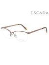 Glasses Frame VES873 0SPR Round Metal Women s - ESCADA - BALAAN 2