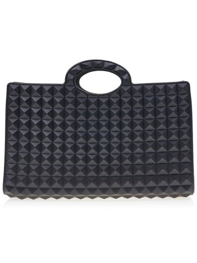 Men's Le Troisieme Studded Tote Bag Black - VALENTINO - BALAAN 2