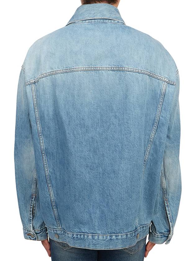 Overfit Denim Jacket Light Blue - ACNE STUDIOS - BALAAN 5