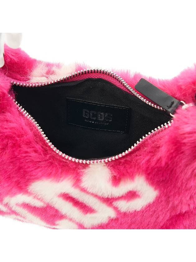 Women’s Fur Shoulder Bag Pink - GCDS - BALAAN 11