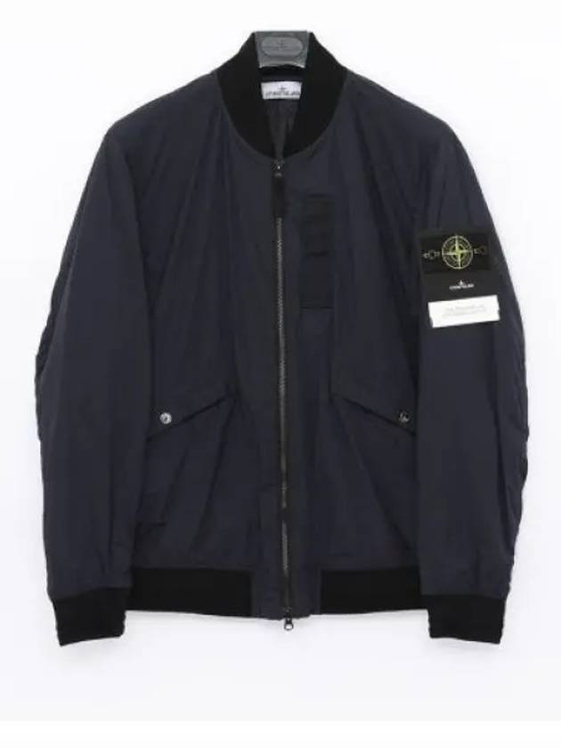 Skin Touch Nylon TC Primaloft Bomber Jacket Blue - STONE ISLAND - BALAAN 2