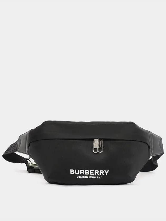 Logo Print Nylon Sonny Bum Belt Bag Black - BURBERRY - BALAAN 3