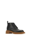 Calfskin Combat Boots Black - LOEWE - BALAAN 3