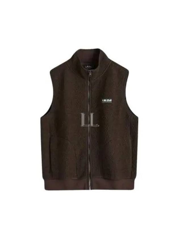 Sequoia Fleece Vest Dark Brown - A.P.C. - BALAAN 2