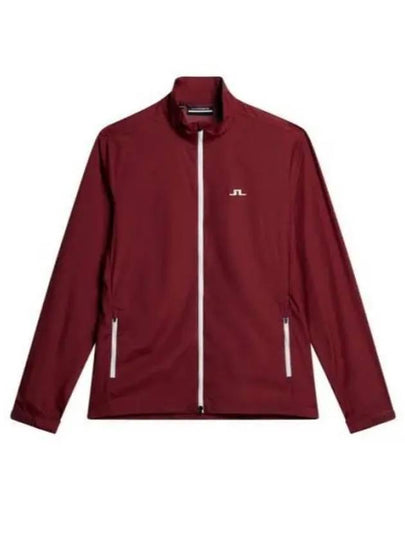 Men's Ash Light Packable Jacket Cabernet - J.LINDEBERG - BALAAN 2