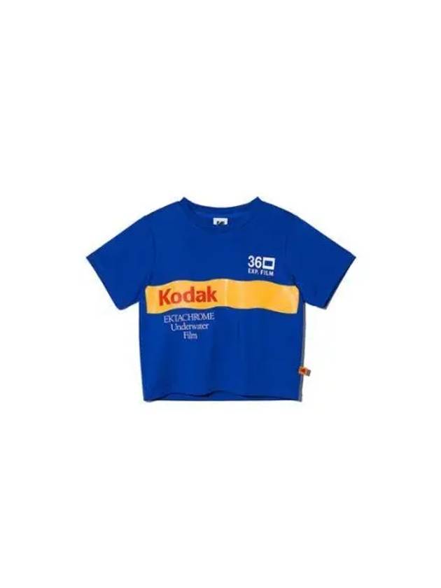 KODAK Apparel Summer Rash Guard In Cup Short Sleeve T Shirt Women BLUE - KODO - BALAAN 1