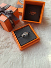 Small Chaine D'Ancre Enchainee Ring Silver - HERMES - BALAAN 6