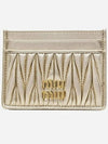 Materasse Nappa Leather Card Wallet Gold - MIU MIU - BALAAN 2