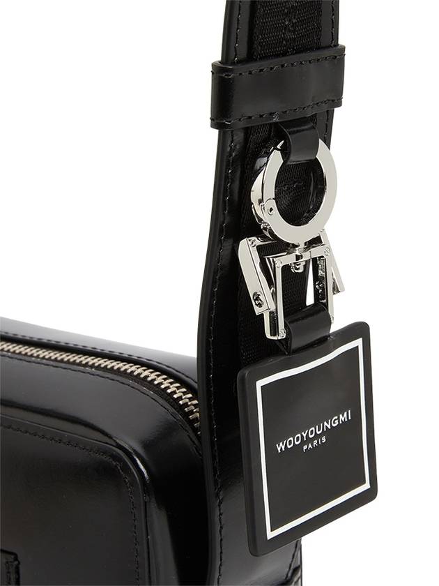 Square Leather Mini Cross Bag Black - WOOYOUNGMI - BALAAN 10