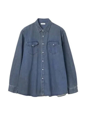 HUNTER Denim Western Shirt Indigo - NOCLE - BALAAN 1