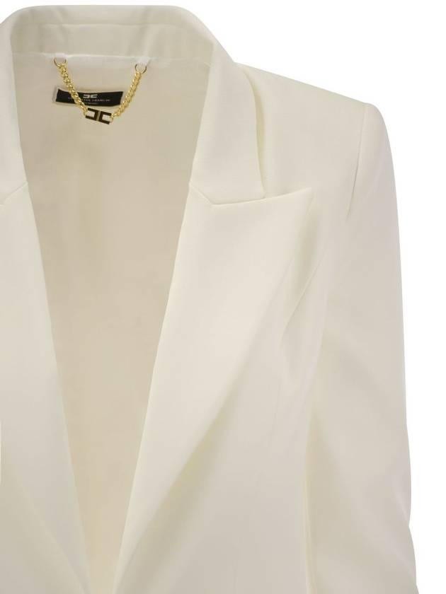 Crepe jacket and trousers suit - ELISABETTA FRANCHI - BALAAN 4