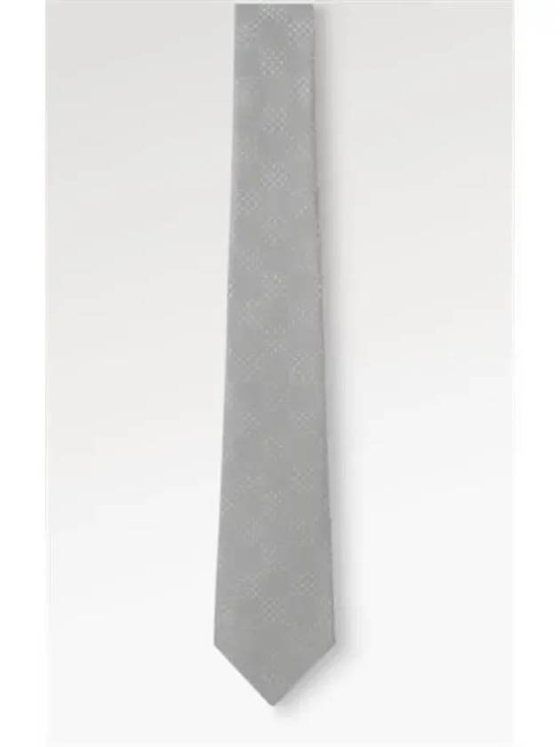 Men's Monogram Damier Tie Grey - LOUIS VUITTON - BALAAN 2