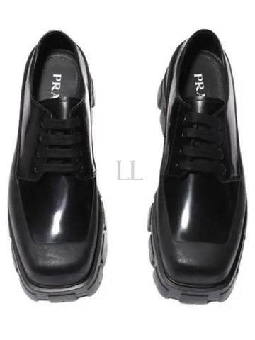 2EG411 F G 001 055 F0002 Brushed Derby Shoes - PRADA - BALAAN 1