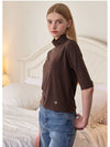 Women's Autumn Tint Turtleneck Brown - MICANE - BALAAN 4