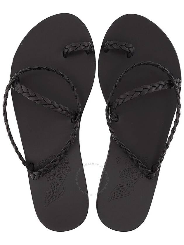 Ancient Greek Sandals Ladies Black Eleftheria Flat Sandals Brand Size 36 US Size 6 - ANCIENT GREEK SANDALS - BALAAN 3