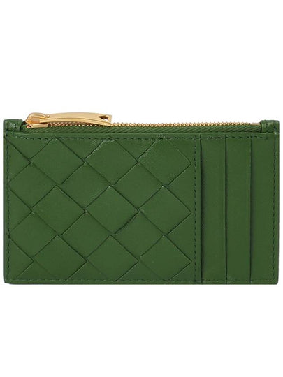 Intrecciato Zipper Card Wallet Avocado - BOTTEGA VENETA - BALAAN 2