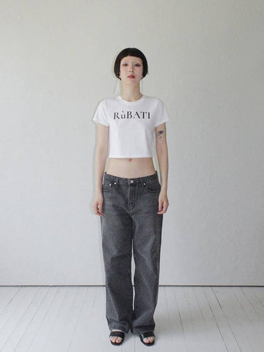 Logo Crop T-Shirt White - RUBATI - BALAAN 1