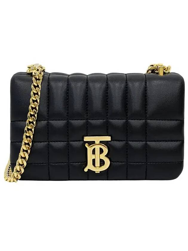 Quilted Lula Mini Leather Cross Bag Black - BURBERRY - BALAAN 2