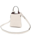 Micro Leather Mini Tote Bag White - TOD'S - BALAAN 5