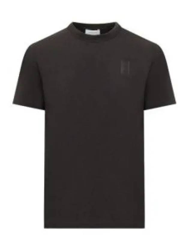 Crewneck Logo Cotton Short Sleeve T-Shirt Black - SALVATORE FERRAGAMO - BALAAN 2