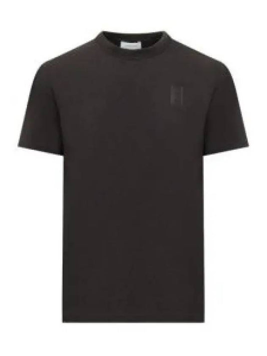 Crewneck Logo Cotton Short Sleeve T-Shirt Black - SALVATORE FERRAGAMO - BALAAN 2