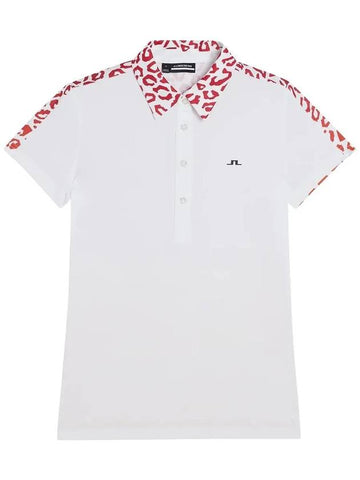 SS Golf Short Sleeve Collar Polo CARA POLO Leo Reflect Sunset - J.LINDEBERG - BALAAN 1