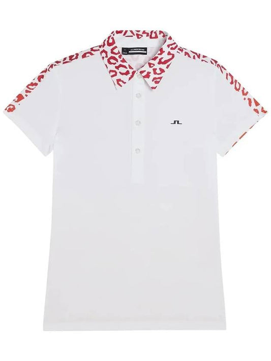 SS Golf Short Sleeve Collar Polo CARA POLO Leo Reflect Sunset - J.LINDEBERG - BALAAN 1